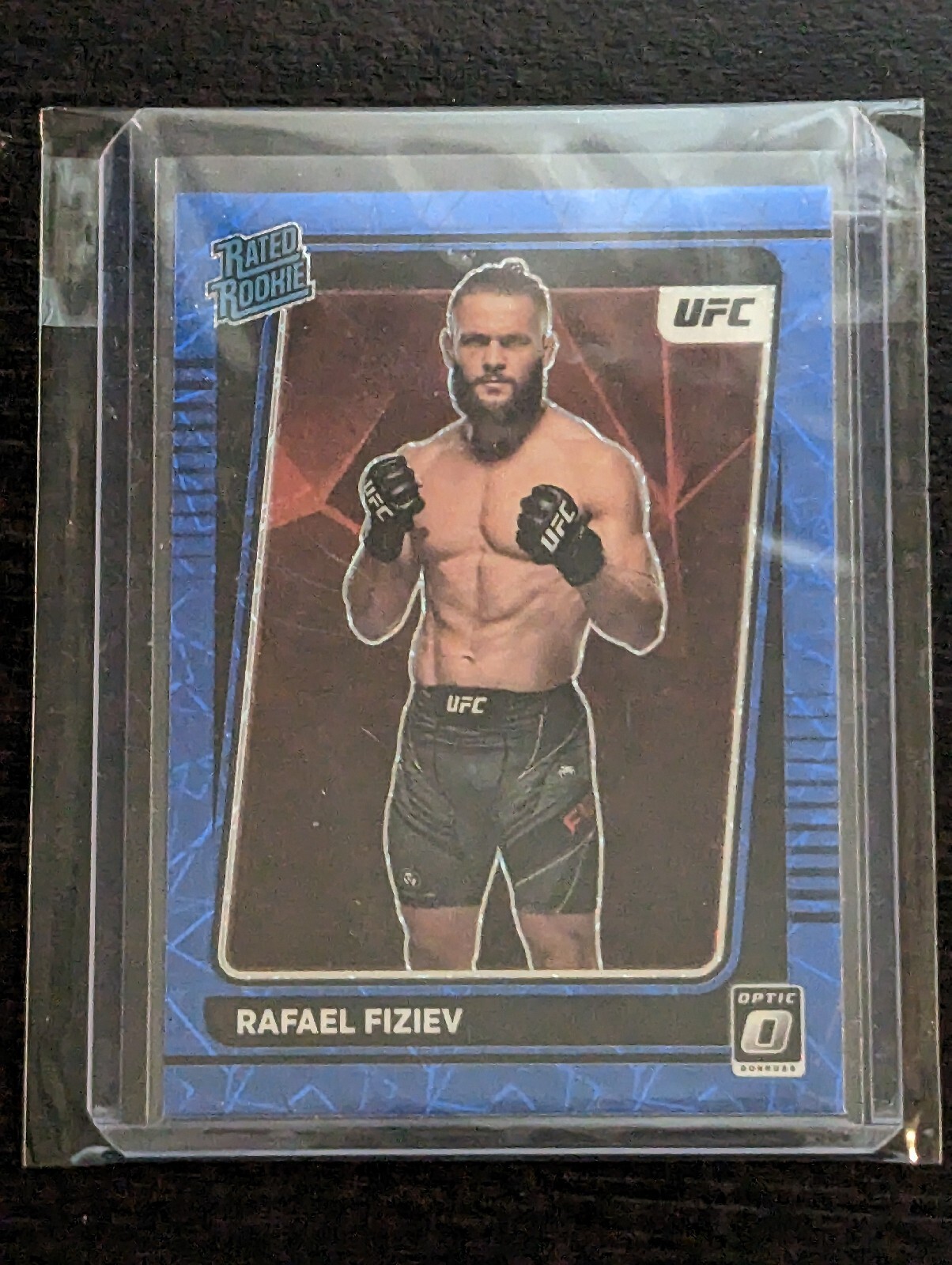 Rafael Fiziev RR 2022 UFC Panini Donruss Optic Blue Velocity PRIZM #116