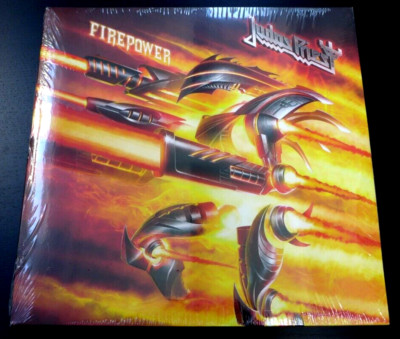 JUDAS PRIEST - ''FIREPOWER''  NEW  BLACK/CLEAR SWIRL LIMITED EDITION 500 VINYL 2LP