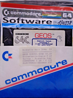 COMMODORE 64/128 -- COMMODORE 64C GEOS (COMMODORE - DISK) #1338
