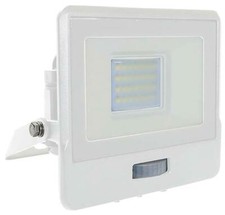 20W LED Floodlight with PIR, 4000K, 1510lm, White, IP65 VT-128S-W 20272