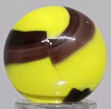 Vintage Marble King Bumblebee .62 Inches UV Reactive Near-Mint Condition