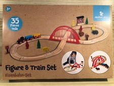 Squirrel Play Wooden Train Set Toy (Brio Type) 35 Pieces Boxed + Instructions