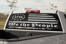 Truck Decal Back Window - We The People - Perforated Vinyl Tbw044 Truck Decal Back Window - We The People - Perforated Vinyl Tbw044