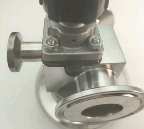 GEMU 316L Stainless Steel 3 - way Diaphragm Valve 1/2"Center To 2x 1" Sides - Picture 3 of 14