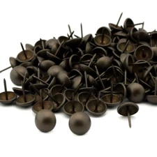 C.S. Osborne 250 Pcs 1" Diameter Dark Natural Nail #7266-N Decorative Tacks
