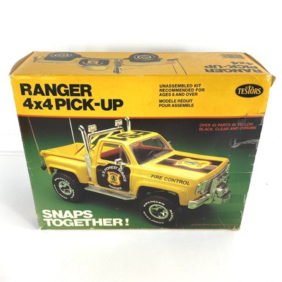 Vtg Testors 927 Ranger 4x4 Pickup 4x4 Us Forrest Service Snap Together Model 81 Ebay