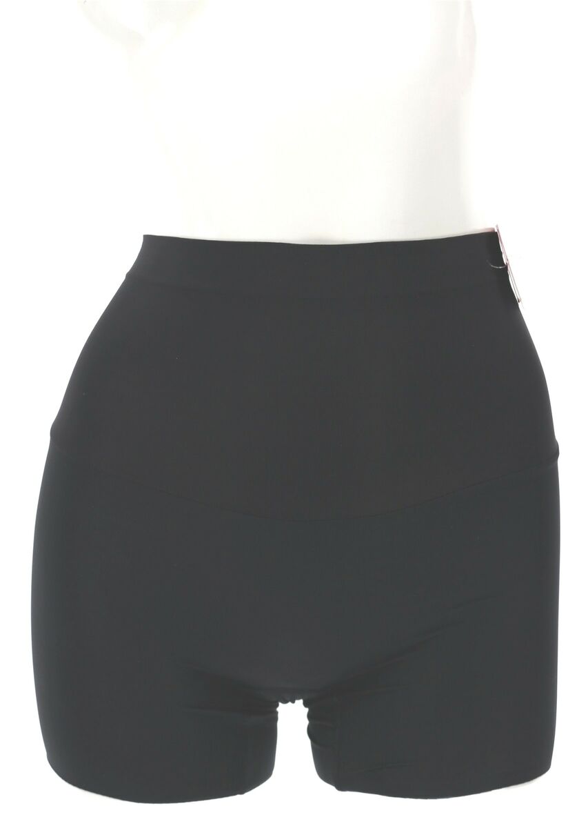 SPANX 172184 Women's Black Silky-Smooth Shape My Day Girl Shorts Size Small