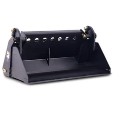 CREWORKS 4in1 Mini Skid Steer Bucket 41in. Multipurpose Bucket Attachment 5 Cu