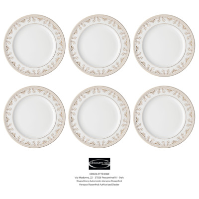 Versace Rosenthal - Medusa Gala - Set Of 6 Dinner Plates 27 Cm - Retailer