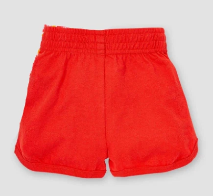 Baby girl red best sale shorts