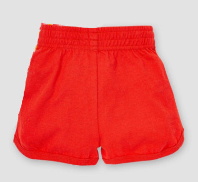 Burt's Bees Baby  Baby Girls' Watercolor Grapefruit Shorts Set in Red, Size 3-6M