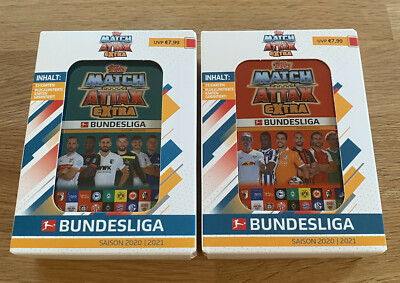 Topps Match Attax EXTRA 2020/2021 - Beide Mini-Tin Rot + Blau - NEU & OVP