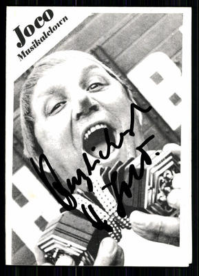 Joco Musikalclown Autogrammkarte Original Signiert ## BC 19183