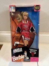 NBA Chicago Bulls 1998 BARBIE DOLL by Mattel Wears Authentic NBA Uniform NIB