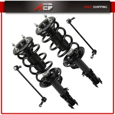 4pcs Front Struts Coil Springs Sway Bar links For 2013 - 2018 Ford Explorer FWD