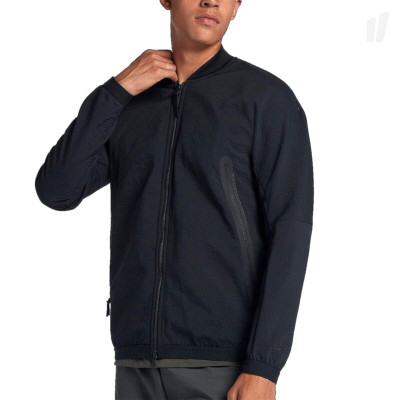 Nike mens size S black Sportswear Tech Pack Full Zip Up bomber Jacket 928561-010