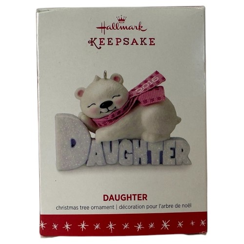 2016 HALLMARK Ornament DAUGHTER hristmas Club Tree Hanging IOB Artist Keepsake - Picture 2 of 13