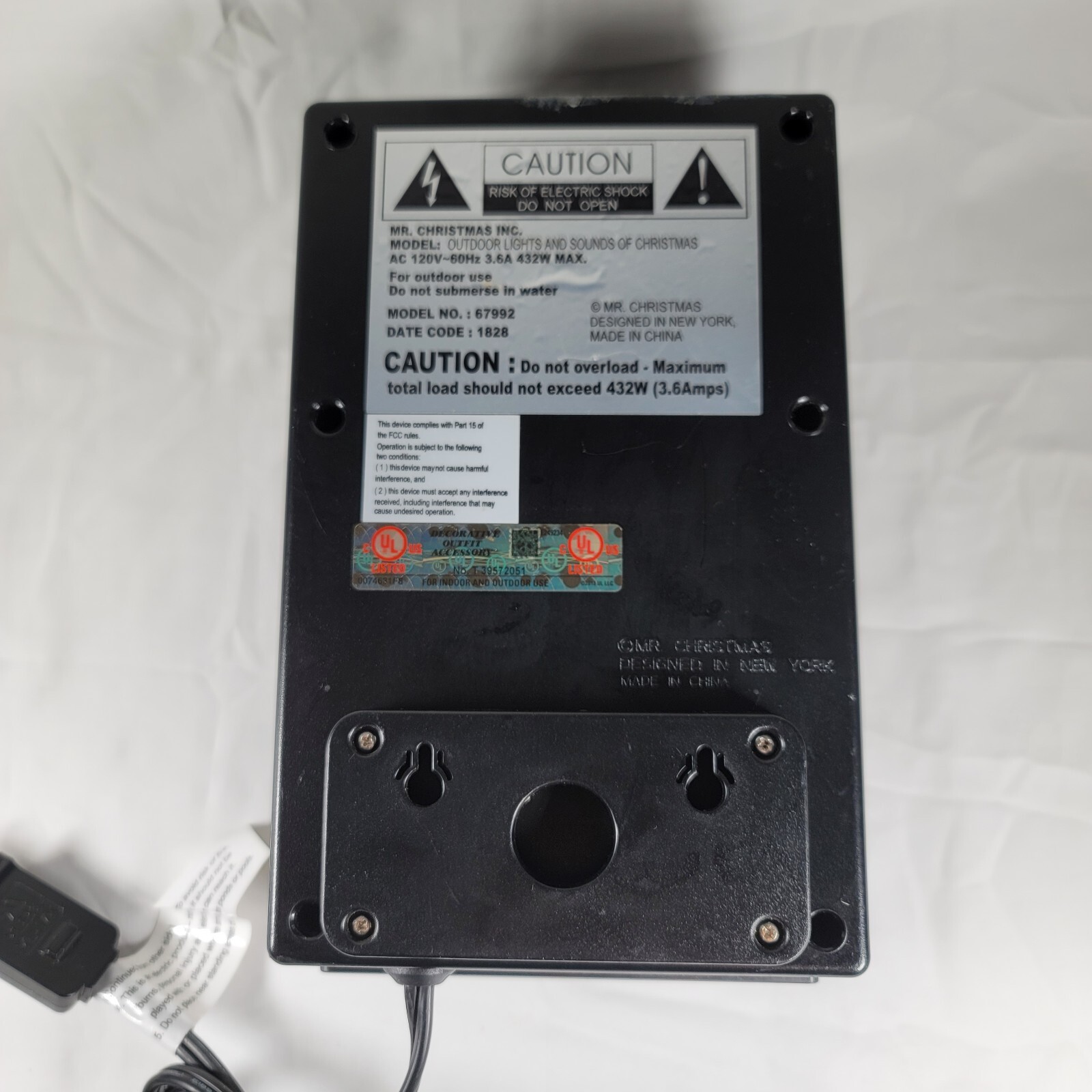 Mr. Christmas Outdoor Lights and Sounds of Christmas Model 67992