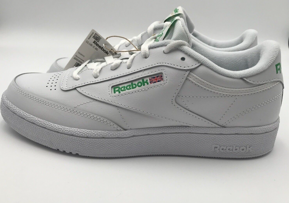Reebok Unisex 8.5 Mens Club C 85 Tennis Shoe White Green AR0456