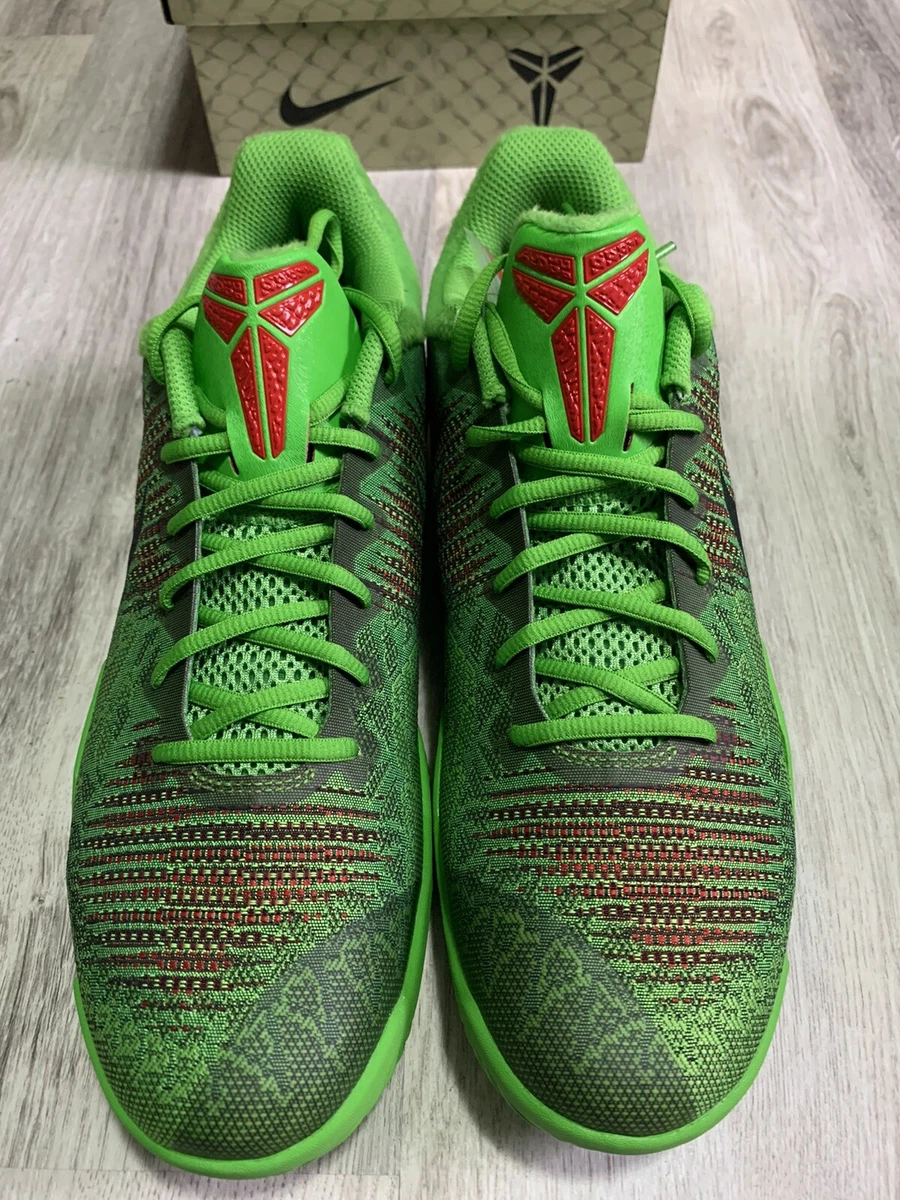 💚❤️NEW NIKE 'GRINCH' MAMBA Electric Green Red Black Sz 10.5M DS RARE! |