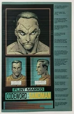 Flint Marko Sandman Comic Panel Poster Art Splash Page Criminal Profile Villain 