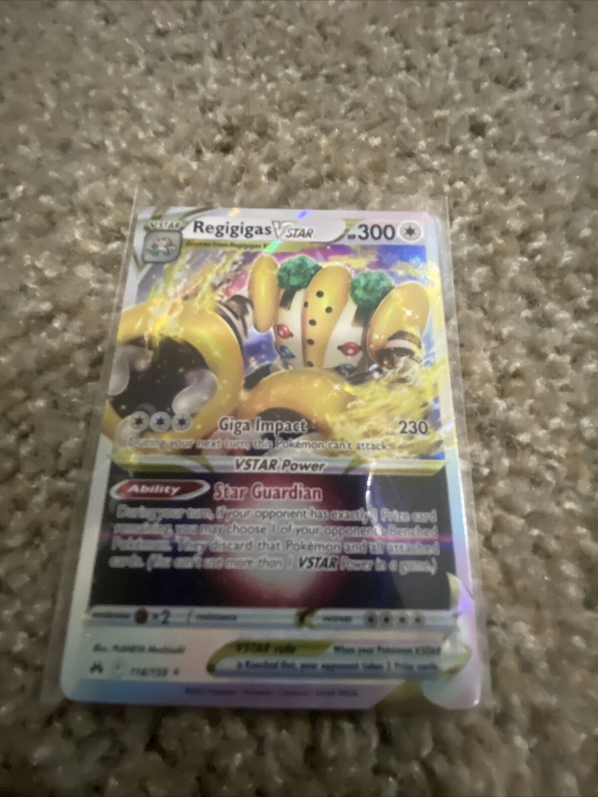 Mavin  Pokémon TCG Regigigas VSTAR Crown Zenith 114/159 Holo Ultra Rare