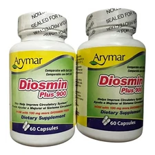 Arymar Diosmin Plus 900, Vein Health Circulation Support TOTAL 120 CAPS EXP 2026