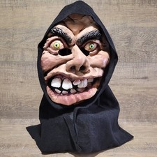 Vtg 90s 4 Seasons Halloween Hooded Ogre Ghoul Monster Mask