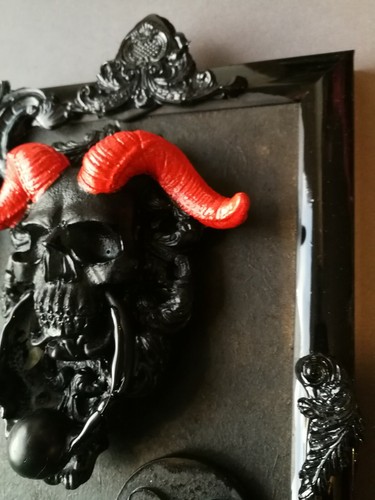 box witchcraft ritual black magic satanic altar baphomet satan lucifer figures 1 - Picture 8 of 12