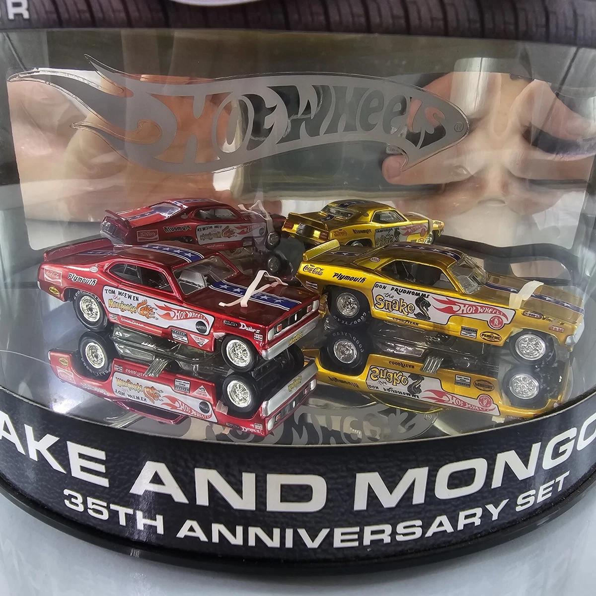 Hot Wheels Snake & Mongoose 70s Dragster Funny Cars 35th Anniversary Box  Set NEW