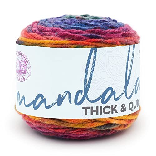 Lion Brand Yarn Company 528-208 Mandala spesso e veloce, turbina, una (a2o)