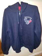 nfl team color poly knit with sherpa lining zip up hoodie