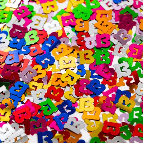 500x Zahlen Konfetti Geburtstag Kindergeburtstag Zahlenkonfetti Tischdeko Deko - Bild 14 von 56