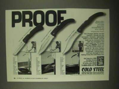 1997 Cold Steel Knives Ad - Large Voyager Tanto Point