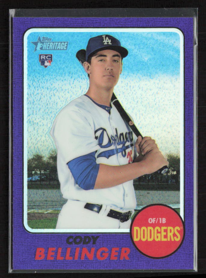 2017 Topps Heritage #THC-678 Cody Bellinger Chrome Purple Refractor