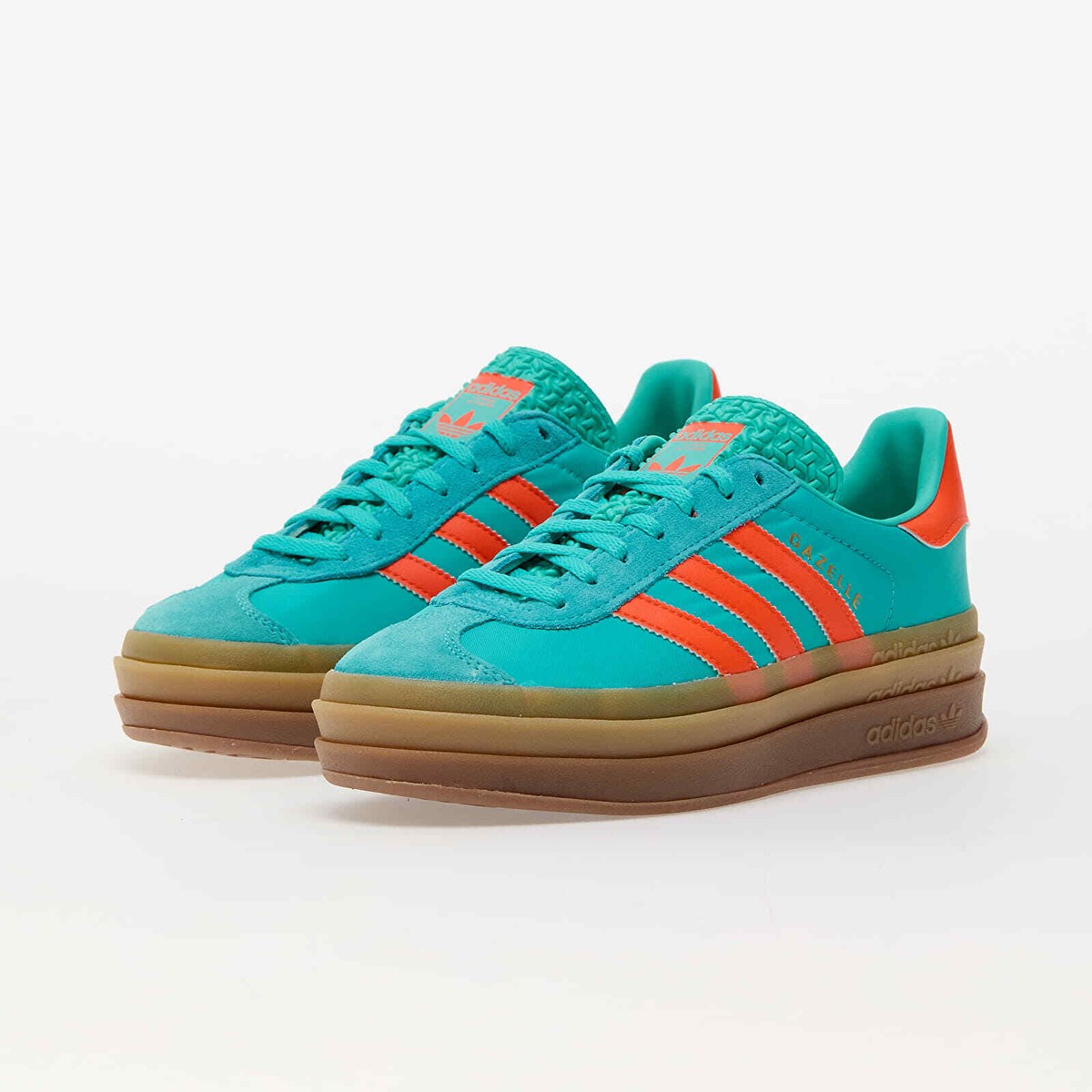 W Adidas Originals Gazelle Bold Mint Rush Orange IG4386