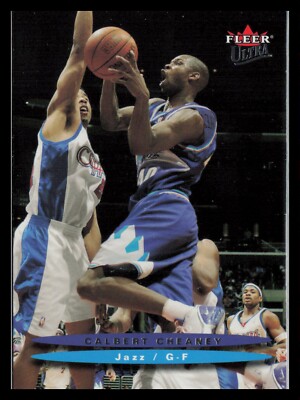 2003-04 Fleer Ultra Base Calbert Cheaney Utah Jazz #34