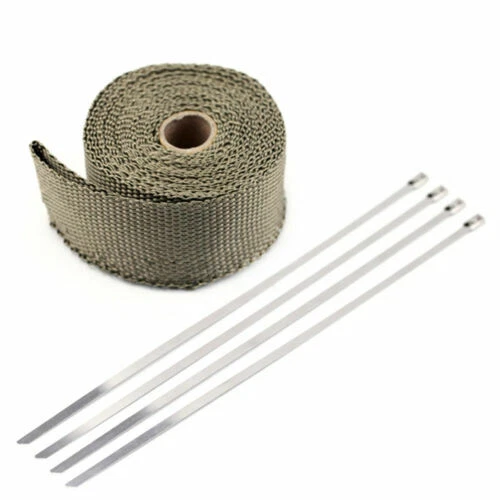 Cinta protectora de aislamiento para cabezal de escape HONDA CRF230F CRF250R/X 15M Foto 4 de 4