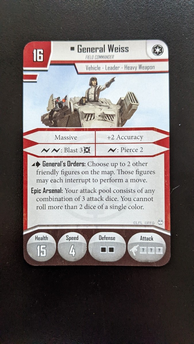 Star Wars Imperial Assault Replacement Parts (Cards)