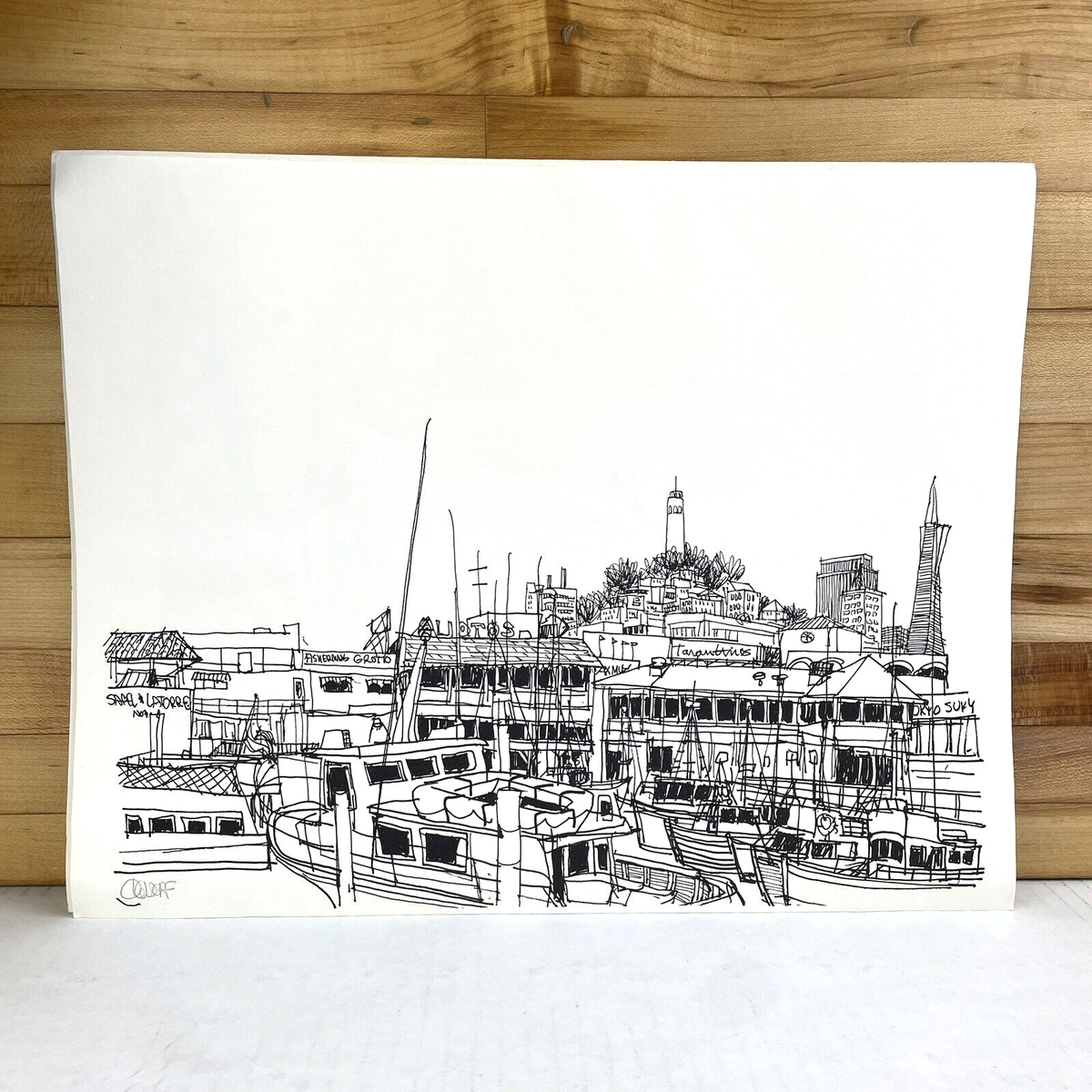 Set Of 4 Bill Olendorf Signed Prints Sears San Francisco