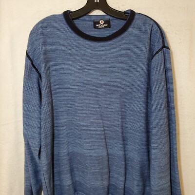 Impulso Sweater Men's XL Blue Long Sleeve Made In Italy Crewneck 