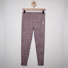 Gymshark Adapt Animal Zebra Purple and Pink Seamless Leggings