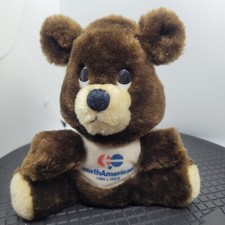 Vintage Dakin 1976 North American Van Lines Plush Teddy Bear Stuffed Animal