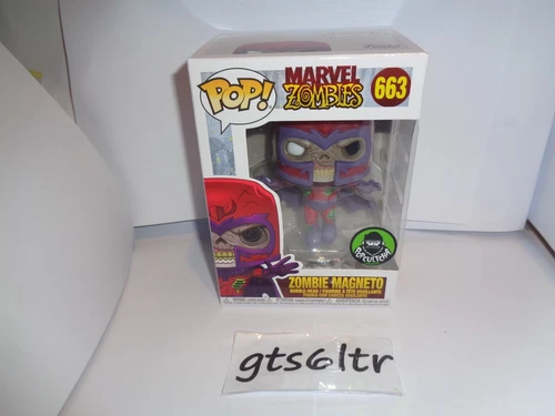 Pop  663 Zombie Magneto Marvel Zombies  & Pop Protector   New TUB 18