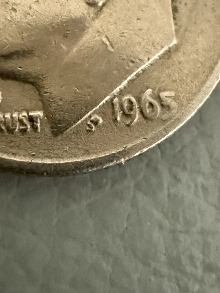 1965-P Rosevelt Dime Error Coin - Image 4 of 4