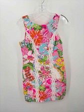 Lilly Pulitzer Target Pink Size 4 Floral Shift Knee Length Sleeveless Dress