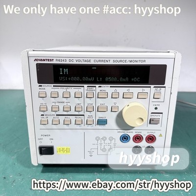 1PCS ADVANTEST, R6243 standard source, voltage and current meter