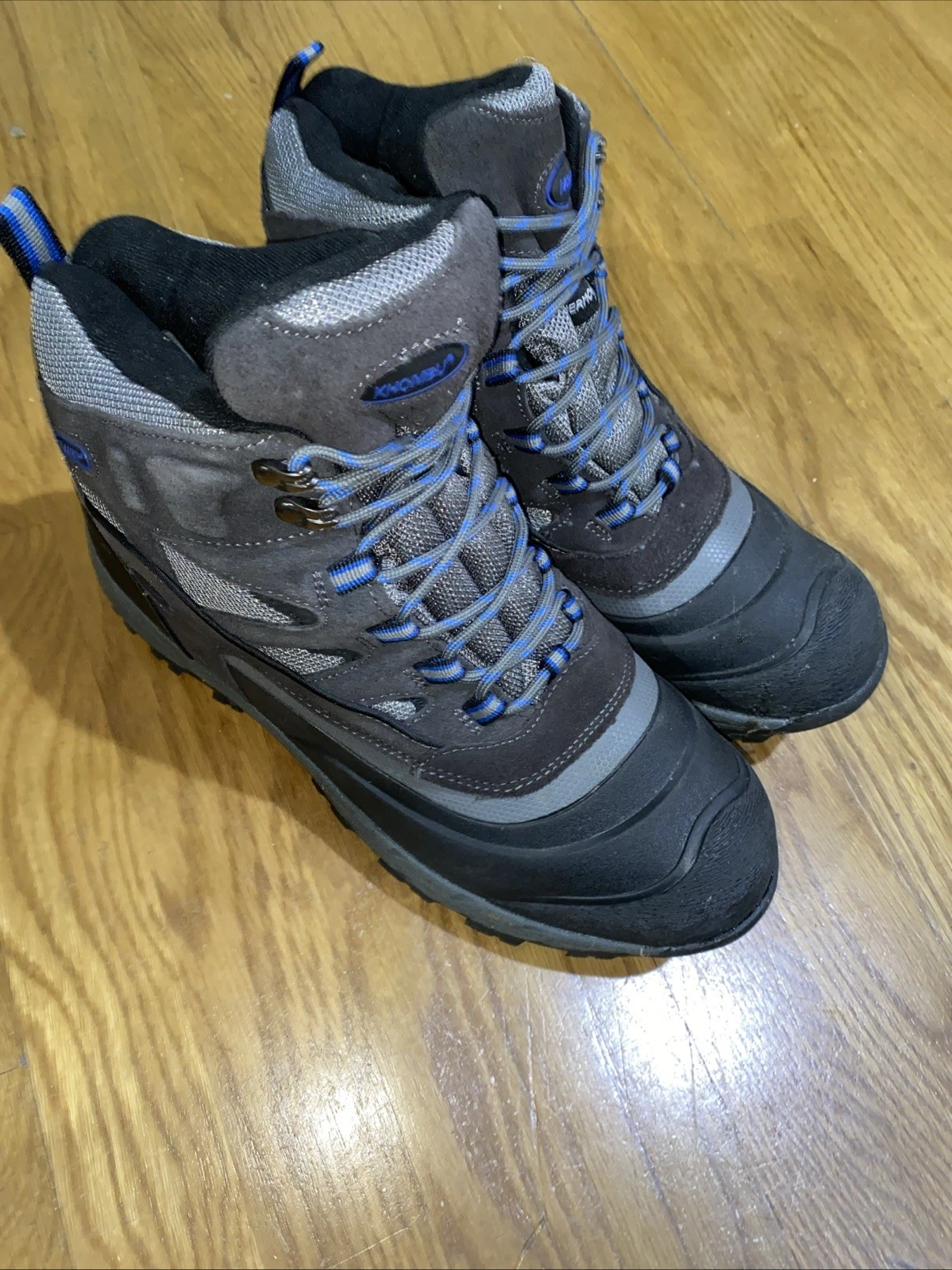 khombu boots mens 12M Black Leather Rubber China