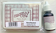 Vintage Stampin Up Ink Pad PALE PLUM Sealed RETIRED 2002 Case and Full REINKER