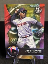 Marketplace image: 2023 Bowman Platinum Jose Ramirez #95 1/1 Superfractor 💥